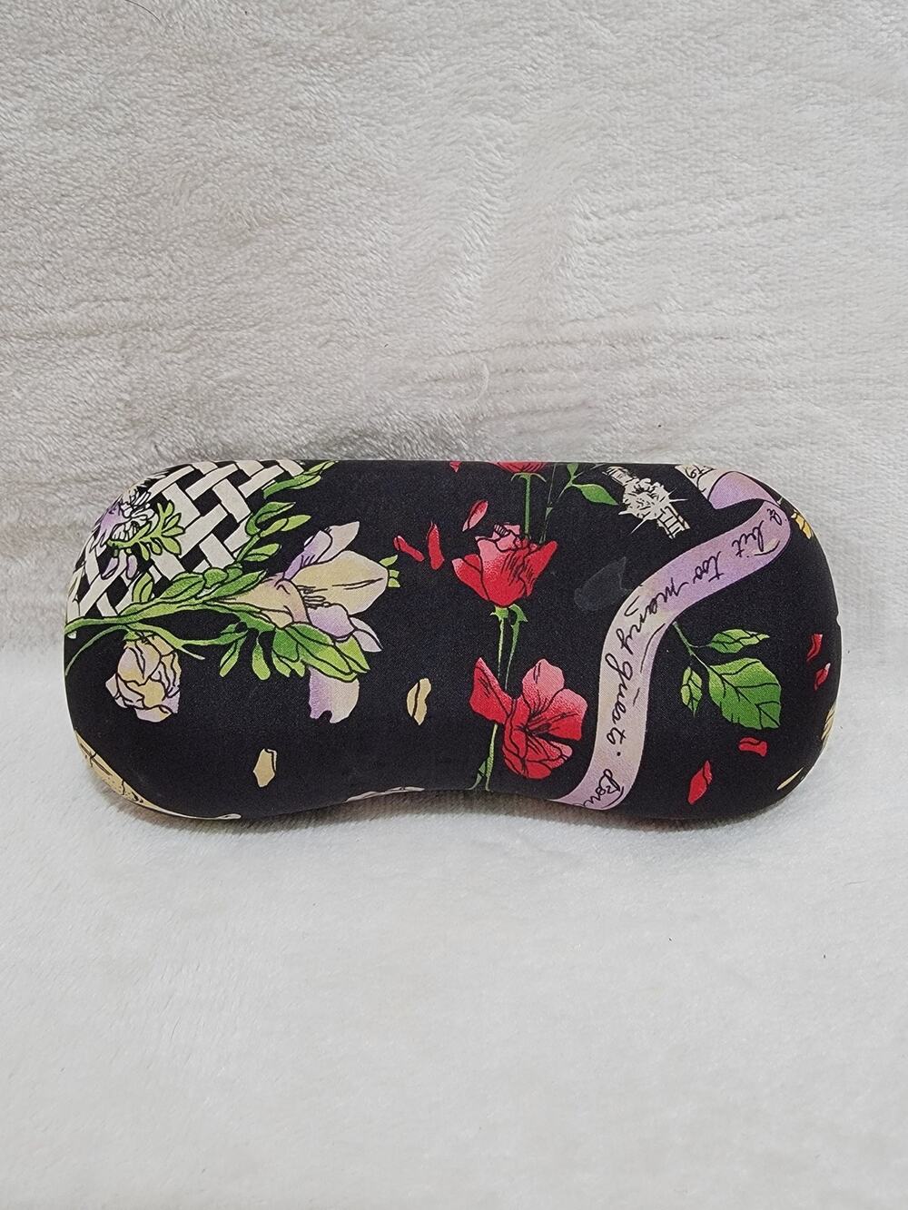 Nicole Miller Eyeglass Case Wedding Theme Hard Clam Shell Case